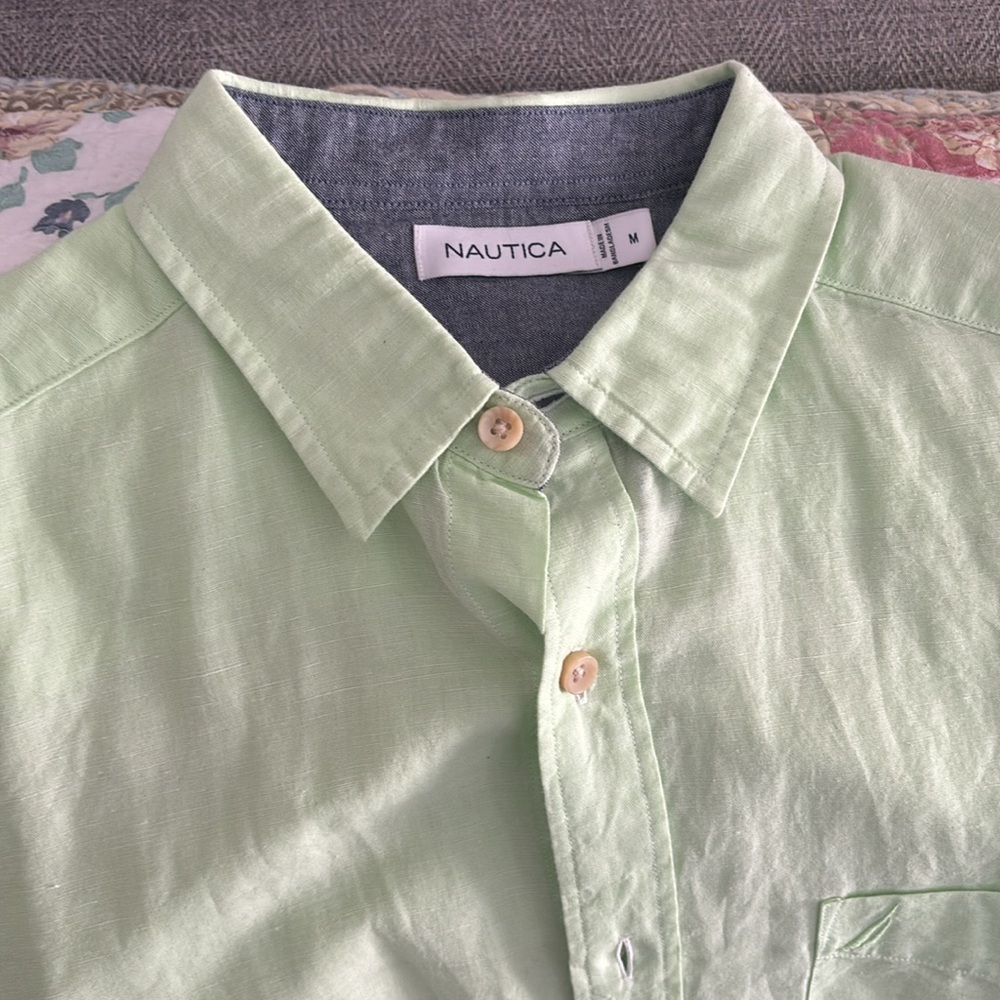 NWT Men’s Nautica linen shirt